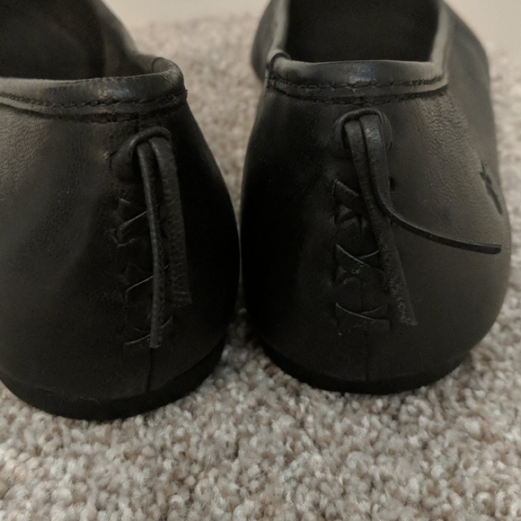 NEW Black FRYE Flats (Regina Ballet) - Picture 6 of 7